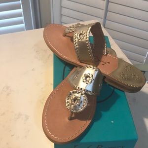 Jack Rogers Hampton's flat Platinum Size 8